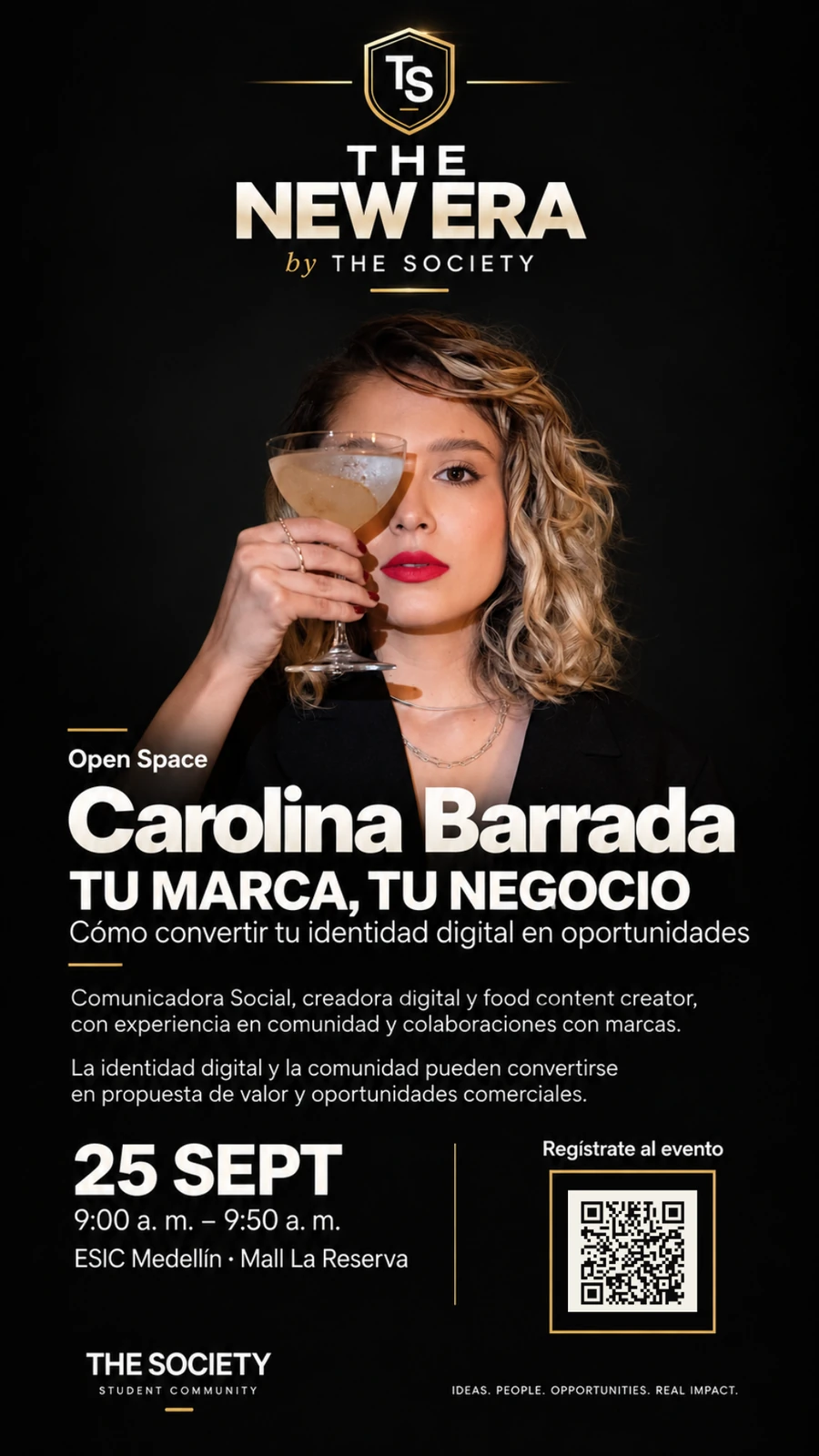 Afiche oficial de Carolina Barrada para THE NEW ERA