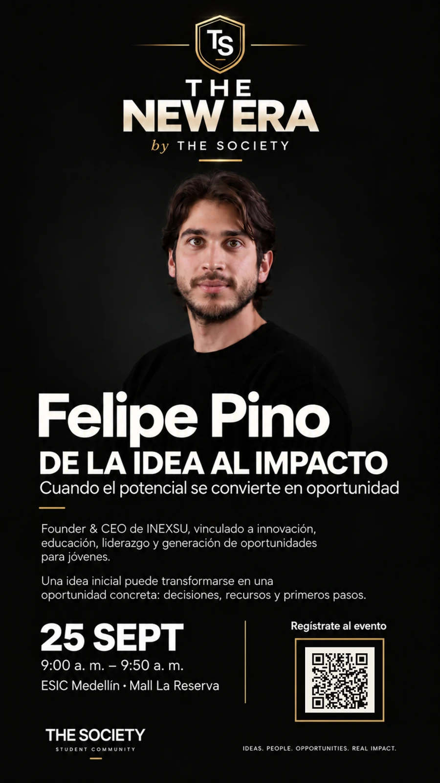 Afiche oficial de Felipe Pino para THE NEW ERA