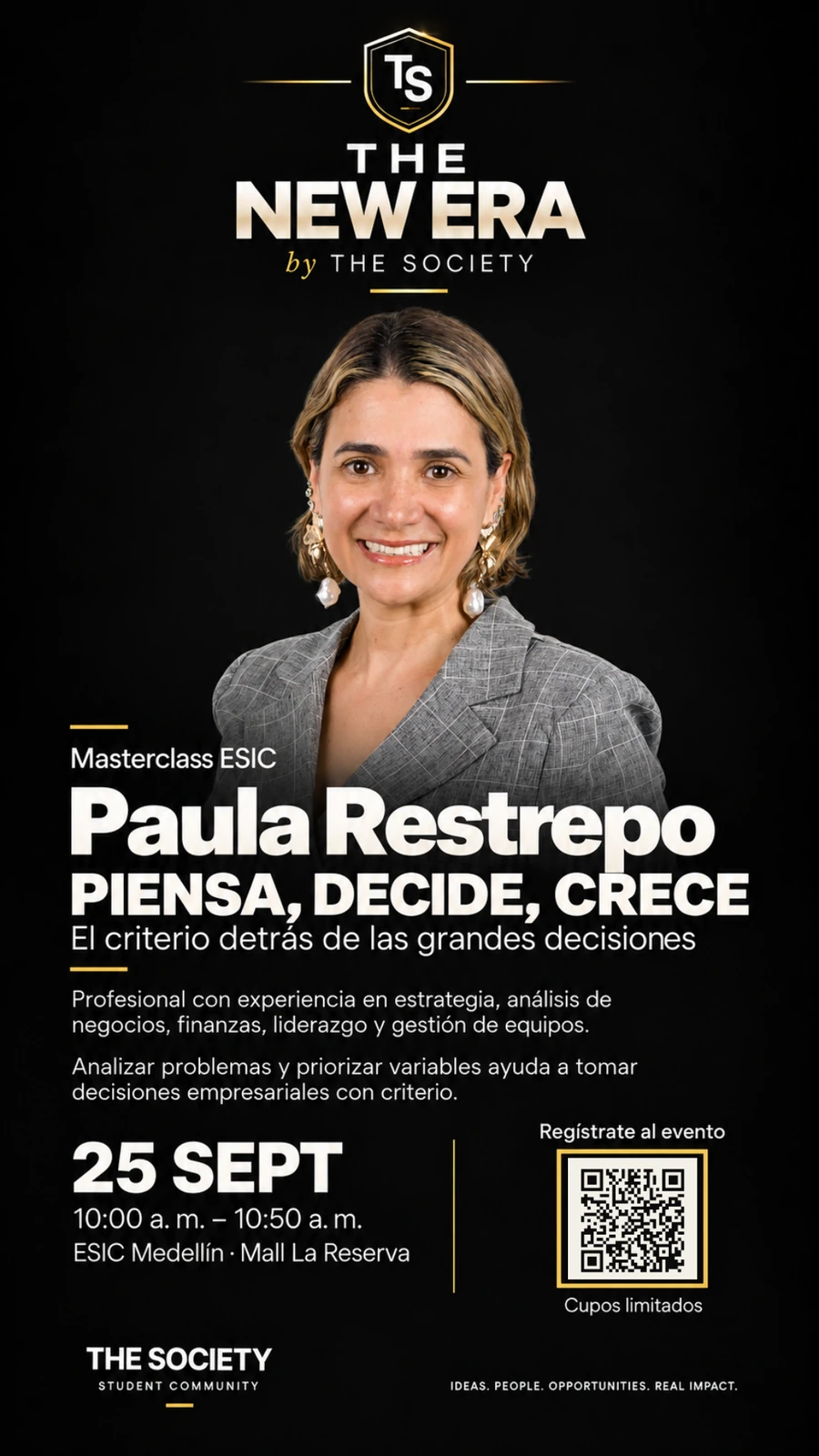 Afiche oficial de Paula Restrepo para THE NEW ERA